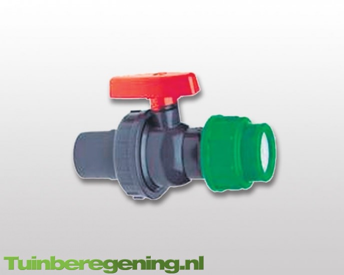 PE kraan Ø 32 PVC 32/40 KOGELKRAAN VOOR PVC/PE VDL