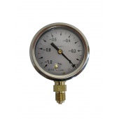 Manometer 0-10 bar glyc. aansl. onder