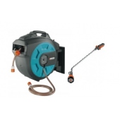 Wand-slangenbox roll-up automatic 35 meter +  Verlengde broes
